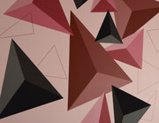 Forme in movimento  - Acrilico su tela - cm 70x90 - Anno 2024