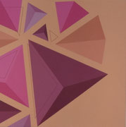 Forme in movimento 34 - Acrilico su tela - cm 80x80 - Anno 2025