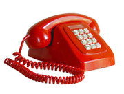 TELEFONO DE SOBREMESA MODELO HERALDO ROJO BOTONES BLANCOS / REF: TLF- 006/ 1 Unidad / Arriendo: $ 10.000  / Garantía: $ 40.000