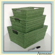 SET CANASTOS VERDE PLÁSTICO/ REF: DEC/ Arriendo $ 2.500 C/U  / Garantía $ 25.000 