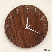 RELOJ PARED REDONDO MADERA / ARRIENDO: $8.000 / GARANTIA: $20.000