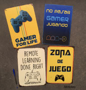 carteles metalicos 30x20 cms.