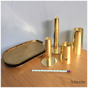 CANDELABROS Y PLATO DORADO/ REF: DEC/ Arriendo $ 4.000 CANDELABROS C/U  Y $5.000 PLATO / Garantía $ 20.000 Y $15.000 C/U 
