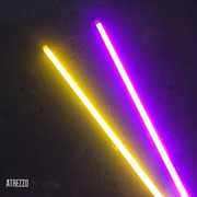 TUBOS LED COLORES CON ENCHUFE / AMARILLO - ROSADO / MEDIDAS: 120 CMS LARGO/ ARRIENDO: $4.000 C/U / GARANTÍA: $10.000 C/U