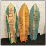TABLAS SURF MADERA DECORATIVAS/3 UNIDADES / 1,20 ALTO X 33 CMS. ANCHO / REF: DEC/ Arriendo $ 7.000  C/U / Garantía $ 20.000 C/U 