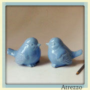 Adorno pajaritos celeste loza/ REF: DEC-036 / 2 Unidades / Arriendo $ 2.000 c/u / Garantía $ 6.000 c/u