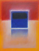 Blaues Quadrat (92x120 cm)