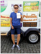 Paul Hindricks hat seinen BE-Führerschein seit dem 08.08.14!