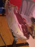Corte de Jamón en Restaurante Amador