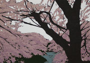 6.桜の季節ー千代田区-＿HidemiMOMMA＿128×182mm_silkscreen＿2016