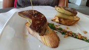 Colette : foie gras frais (regardez l'épaisseur des tranches !)