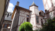 Troyes : centre historique avec maisons à colombages