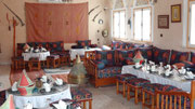 Vue de la salle marocaine du resto