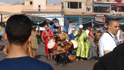 Danseurs "Gnawa" sur la place Jemma El Fna