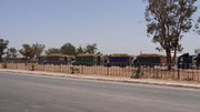 Les camions de betteraves attendent leur tour à la sucrerie