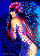 Under my Skin- Exotica, Acrylic on canvas