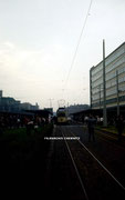 Letzter Zug der Linie 3 am 06.11.1988 an der Zentralhaltestelle
