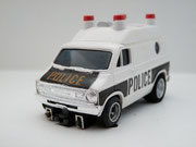 AURORA AFX Dodge Van Police weiß / schwarz