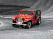 AURORA AFX Jeep CJ-7 rot