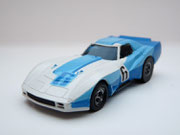 AURORA AFX Corvette GT weiß/hellblau/blau #6