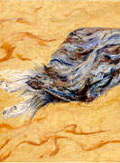 Chico V, (one of three, left)  Watercolor on canvas, 60 x 80 cm, 2013