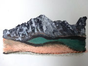 Staufen, Acryl auf Papier in kleinem Format