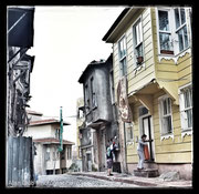 vieilles maisons d'Istanbul, entre le quartier de sultanahmet et de l'universtité