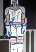 Robocop,   Acrylfarbe a. Leinwand,  210 x 150 cm,   2007