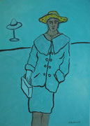 Lady,   Acryl a. Leinwand,   180 x 129 cm,   2005