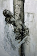 José Rodrigues: Christus 1999, Acryl auf Leinwand, 150 x 100 cm 