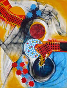 Testigos del Caos - Acrílico sobre lienzo  116 x 89 cm  /En Arte Actual Gallery On Line
