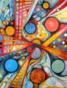 Sinergía Cósmica - Acrílico sobre lienzo  116 x 89 cm 