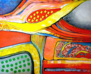 Alto Astral (serie Seguridad) - Mixta sobre lienzo 100 x 82 cm