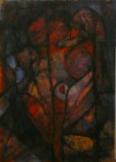 Nido en la Oscuridad (Serie Negra) - Mixta sobre foam con bastidor 70 x 50 cm