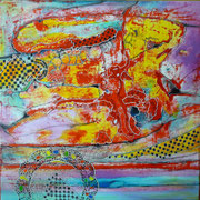 Butterfly´s Project (serie Seguridad) - Mixta sobre tela 80 x 80 cm ADQUISICIÓN FUNDACIÓN DEARTE Palacio Medinacelli (Soria)