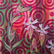 Flora Alpina, 2025, 30 x 30 cm, Acryl auf Holz