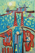 "Fragiles Gefüge" (2016, Auflage 6, Papiermaß 86x62cm, Druckmaß 60x40cm)