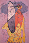 "Ins Hirn gepickt vor grauer Wolke" (2012, Auflage 8, Papiermaß 65x50cm, Druckmaß 45x30cm)