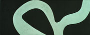 Winterreise 13, 2005, 30 x 75 cm, Eitempera auf Voile