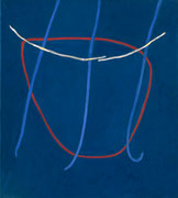 Mondenschein #1, 2009, 51 x 46 cm, Eitempera auf Voile