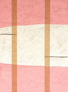 Intuition 3, 2020, 53*39 cm, Eitempera, Tape auf Voile