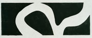 Winterreise_19,  2005, 20 x 48 cm, Linoldruck, Handabzug auf Awagami Papier