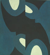 Winterreise 11, 2005, 60 x 55 cm, Eitempera auf Voile