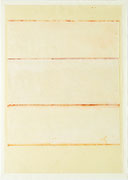Edges 1, 2024, 38 x 32 cm, Eitempera auf lackiertem Awagami Papier, gerissen