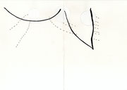 Nordseetagebuch 8, 2016, 42 x 29,7 cm, Chinatusche, Wasserfarbe, Graphit auf Papier