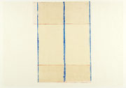 Edges 3, 2024, Wasserfarbe auf lackiertem Awagami Papier, gerissen