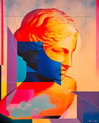 Davide Ricchetti " Venere lunare" tecnica mista su tela, cm 100x80, 2025