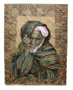 Berbère Marocain - Technique Mixte sur kraft, 2019