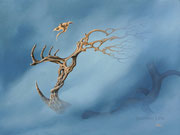Blauer Nebel, 30x40, Acryl auf Leinwand