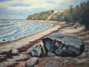 Strand von Boltenhagen, 50x60, Acryl auf Malplatte